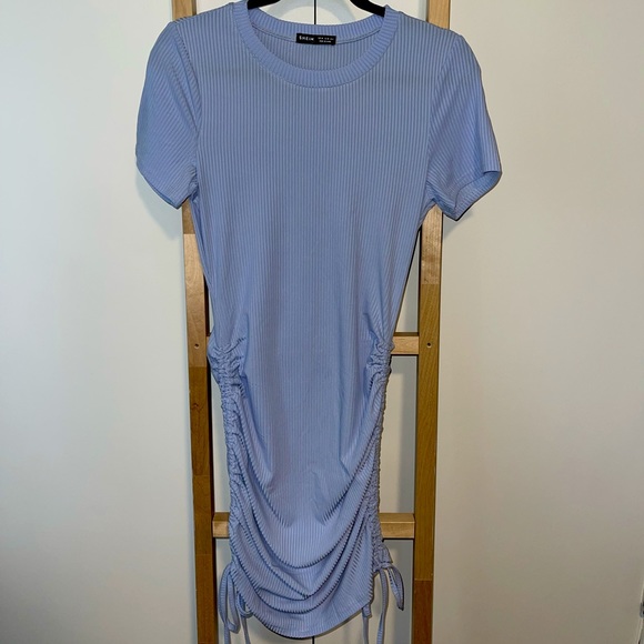 Light Blue Scrunch Dress - Picture 1 of 2